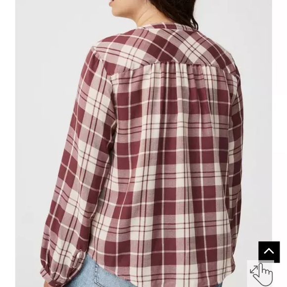 Torrid Harper Double Gauze Pullover blouse - Picture 7 of 7